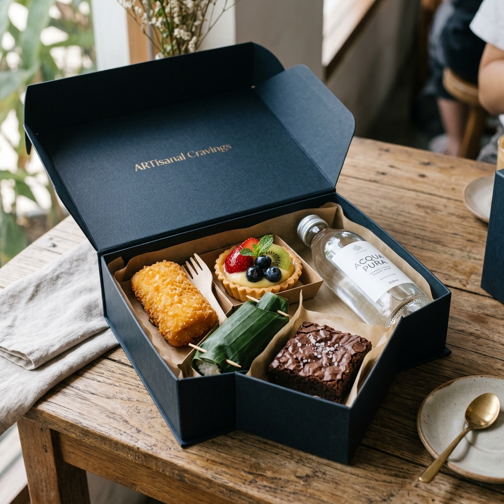 Snack Box Hemat (2 Kue + Air Mineral)